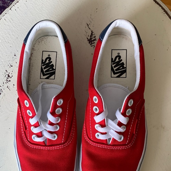 Vans Red Canvas Sneakers - Picture 4 of 10